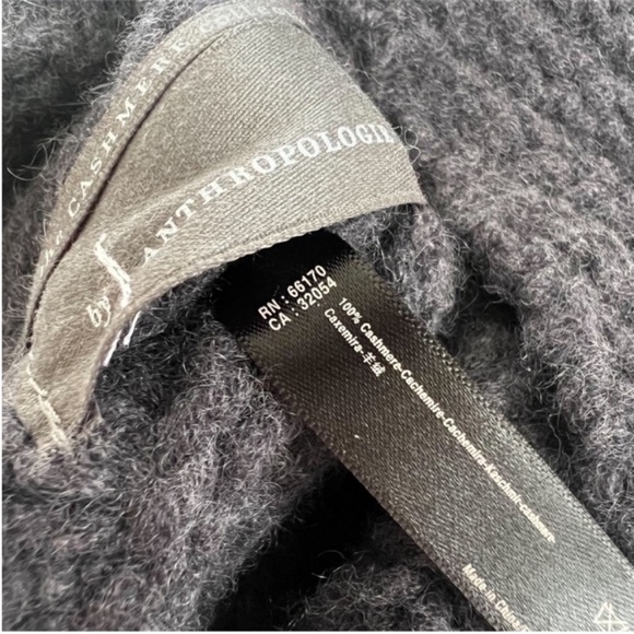 Anthropologie Cashmere Hat - Cashmere Collection Beanie Hat, Gray - Picture 7 of 7